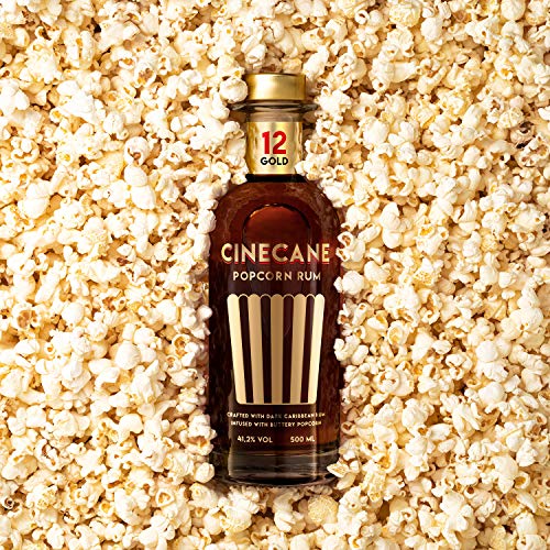 CINECANE Popcorn Rum Gold 12 | 41,2% | 0,5L | Destilliert mit echtem Popcorn – Bild 3