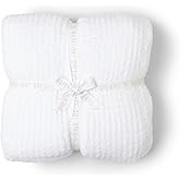 Barefoot Dreams® CozyChic® Ribbed Bed Blanket, White, Full/Queen