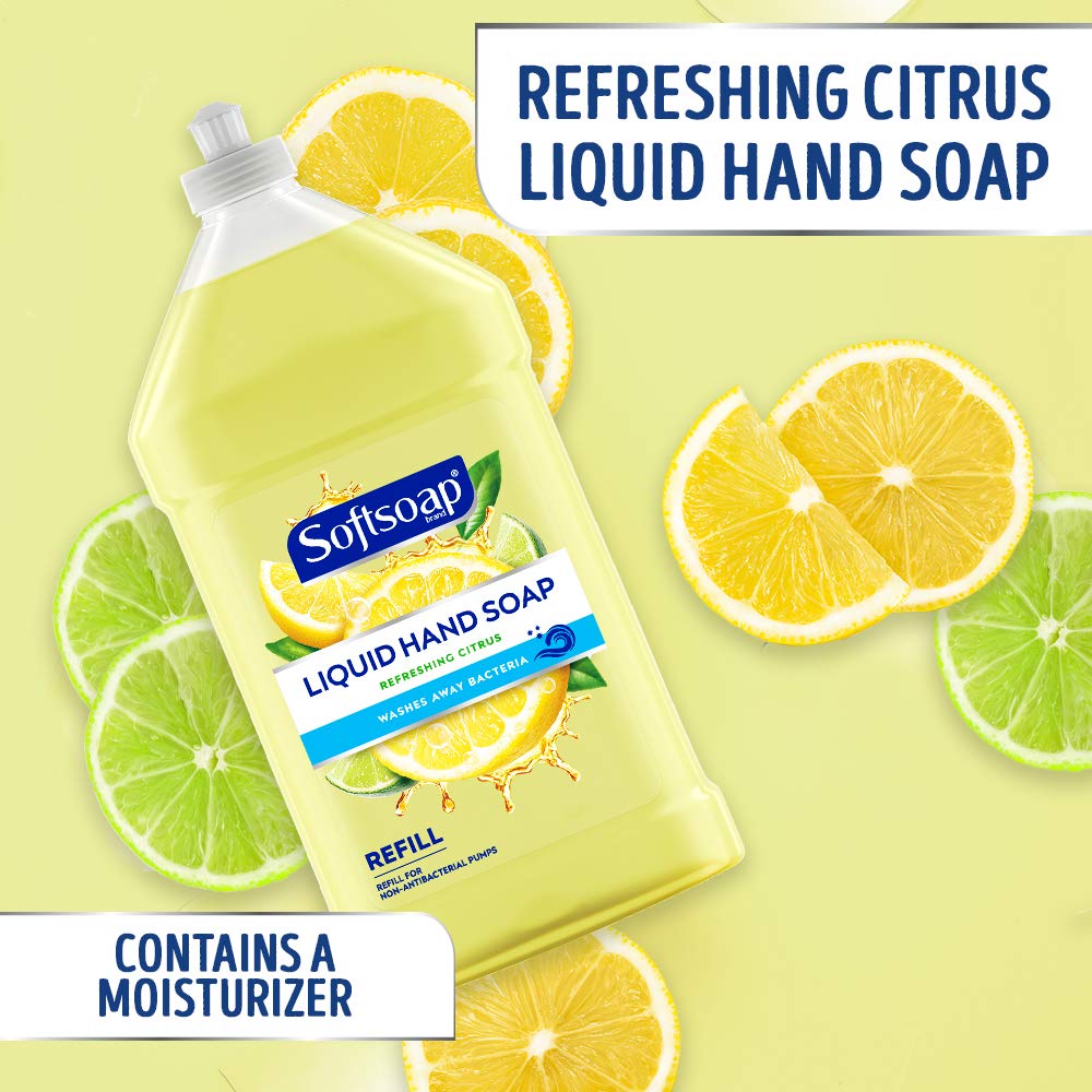 Softsoap Liquid Hand Soap Refill, Refreshing Citrus with Lemon Scent - 32 Fluid Ounce: Beauty