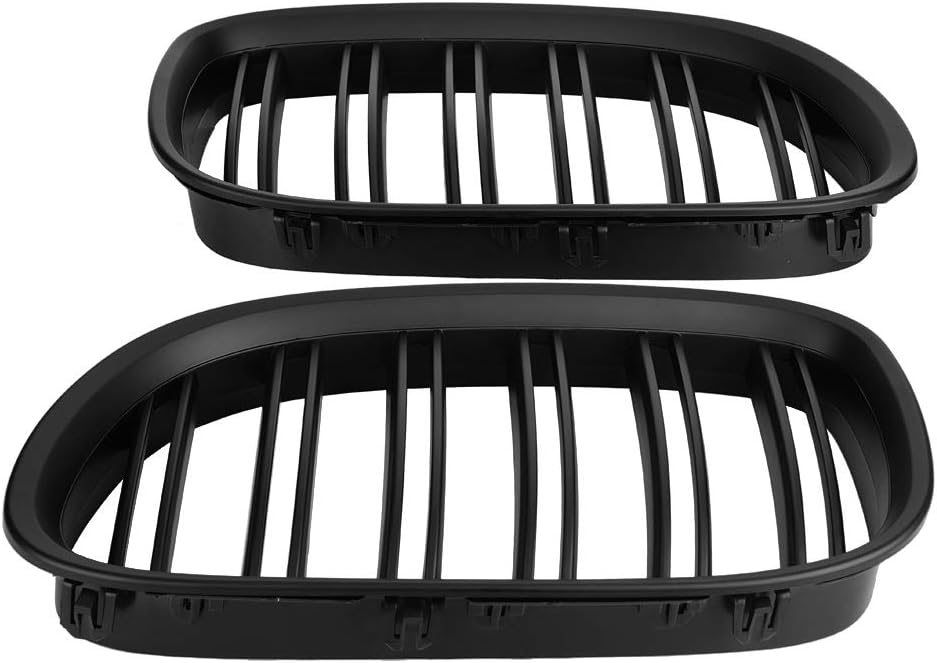 Bumper Grille - 1 Pair of Black Gloss Style Front Bumper Grill Grille for BMW F01 F02 7-SERIES 730d 740i 750i 09-17.