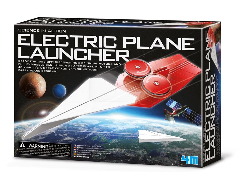 4M | Electric Paper Plane Launcher | Science in Action | For Kids Ages 8+
