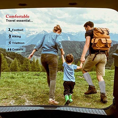 Pair of autocastle battery-heated socks with electrical warmth technology.