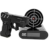 Lock N' load Gun alarm clock/target alarm clock/creative clock - Black