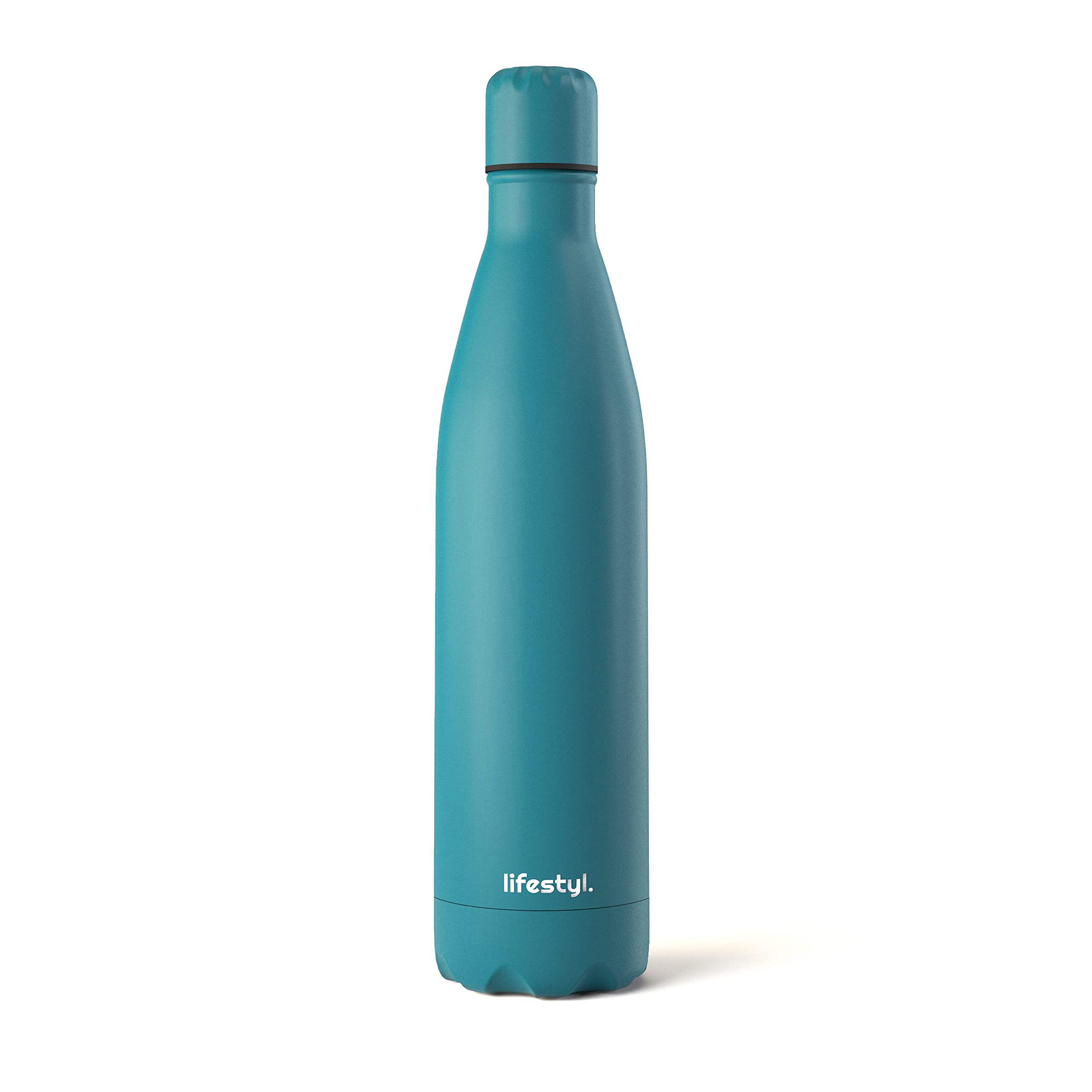 Lifestyl Stainless Steel Water Bottle | 24 Hrs Cold & 12 Hrs Hot| Thermoshield Technology Vacuum Insulated Metal Water Bottles, Leak-Proof Drinks Bottle for Gym (Zinc Blue, 1000 ml)
