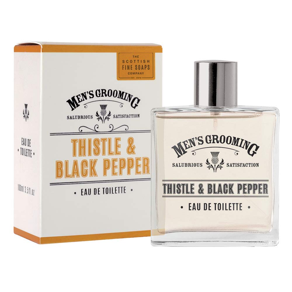 Scottish Fine Soaps Thistle & Black Pepper Eau de Toilette 100 ml, sweet