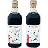 Yamaroku Premium Soy Sauce Japanese Made, Traditional Fermented Soy Sauce, 4 Year Barrel Aged Shoyu, Tsuru Bishio, Glass Bottle, 18 oz, 2 Pack.