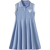 Fdqin Girls Floral Dress Ruffle Swing Flowy Dresses Casual Printed A-line Sundress for Summer Beach