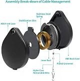 6x VR Cable Management Pulley System Heavy Duty Black Retractable for Immersive view 2