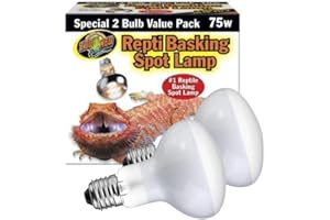 DBDPet Zoomed Reptile Basking Spot Lamp 75 Watts (2 per Pack) - includes Attached Pro-Tip Guide… (1)