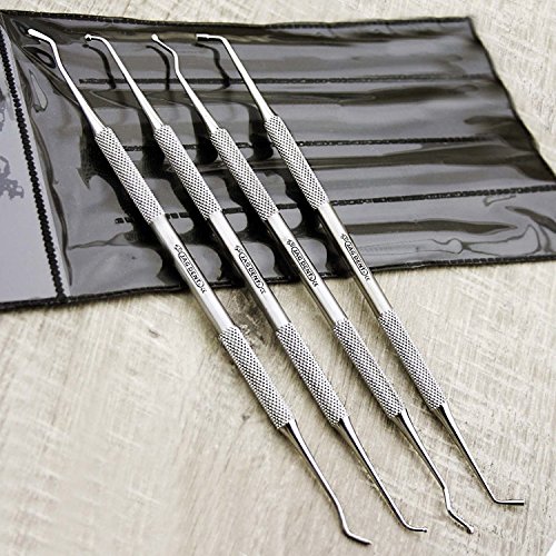 Pro Dental Tool Kit For Tooth Filling/Repairing Set of 4. Made With Stainless Steel. Excellent for both Personal & Professional Use. - Thumbnail 7