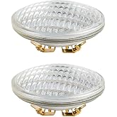 SHUWDKAR PAR36 LED Landscape Bulb 12V 12W 1280LM Tractor Light 12-36V AC/DC | 6000K Daylight 80Watt PAR36 12V Outdoor Garden Landscape Lighting Low Voltage Multipurpose Base LED Flood Lights, 2 Pack