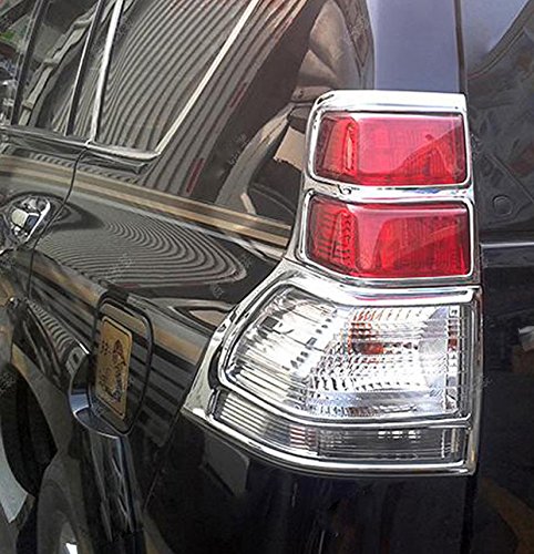 Tail Light Cover Back Lamp Trim Sticker For Toyota Land Cruiser Prado J150 2010 2011 2012 2013 ABS Chrome 4PCS/SET - Thumbnail 5