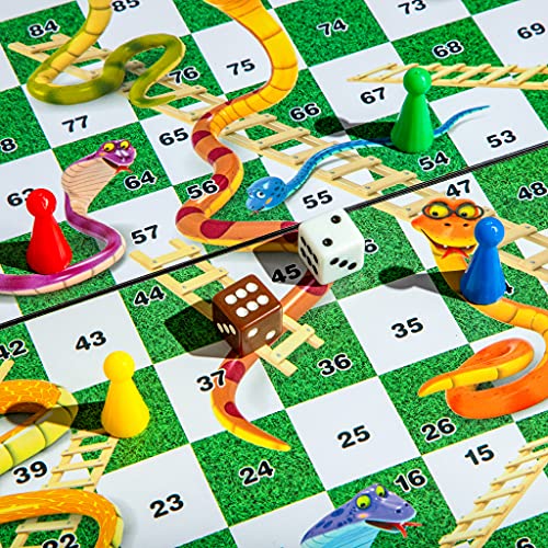 Snakes and Ladders Board Game Set 9.6 Inches Pricepulse