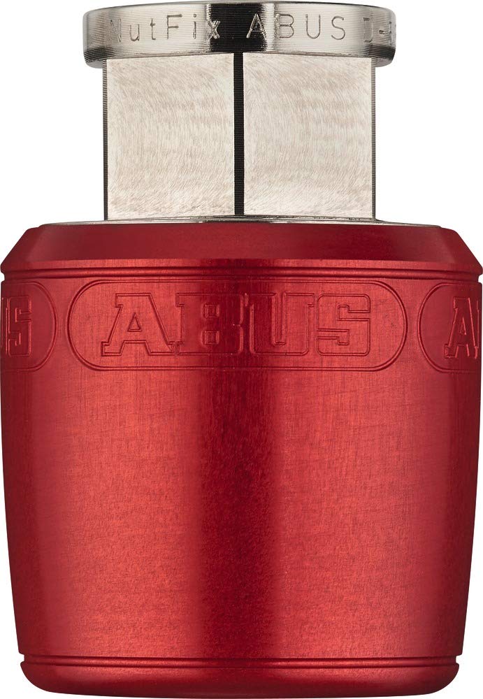 ABUS 764950 Nutfix QR Axle Single Bike Lock, Red,135mm