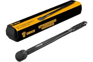 DEKOPRO 3/8 Inch Drive Dual-Direction Torque Wrench, 10-80 Ft-Lb & 13.6-108.5 Nm Range, ±4% Precision, 24-Tooth Chrome Vanadi
