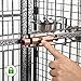 Yaheetech Wrought Iron Rolling Extra Large Open Play Top Bird Cage for Mini Macaw Goffin’s Cockatoo Cockatiels African Grey Small Quaker Amazon Parrots Green Cheek Conures Caique Bird Cage with Standthumb 4