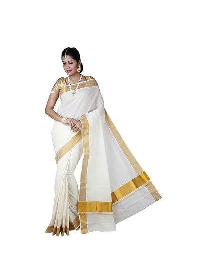 kasavu cotton saree