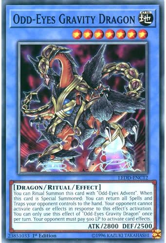 LEDD-ENC12 1st Ed Odd-Eyes Gravity Dragon Common Card Legendary Dragon Decks Yu-Gi-Oh Single Card