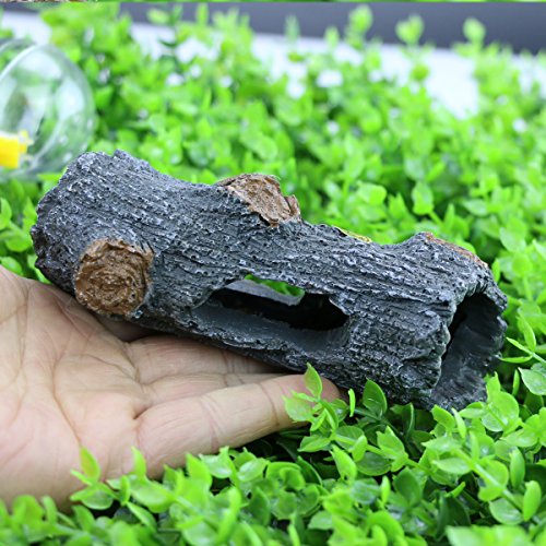 Coospider Reptile Amphibian Terrarium Vivariums Rock Back Feeding Habitat Kit Horizontal Size t12â€œ L x 8" W x 6" H