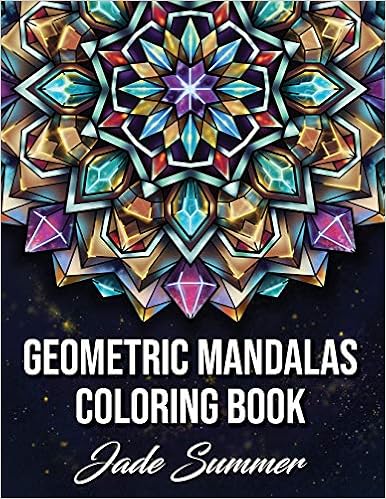 Book's Cover of Geometric Mandalas: An Adult Coloring Book with 50 Unique Mandalas for Relaxation and Stress Relief (Inglés) Tapa blanda – Texto grande, 3 febrero 2020