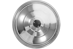 Abaodam Thickened 40cm Stainless Steel Universal Pot Lid Dome Cover for Frying Pan Replacement Cooking Pot