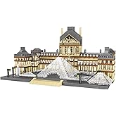 dOvOb Architecture Louvre Micro Building Blocks Set(2885PCS) - World Famous Architectural Model Toys Gifts for Kid and Adult