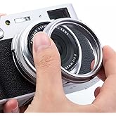 Kase MCUV UV Protection Lens Filter for Fujifilm X100 Series Camera X100/X100S/X100F/X100T/X100V/X100VI - Silver Frame, Optical Glass HD Multi-Coated, Compact Camera Accessories