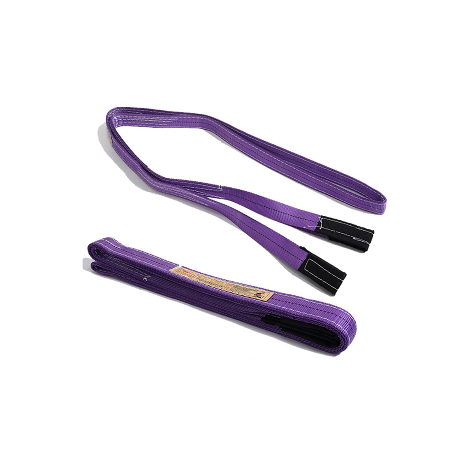 Lift Sling Straps Flat Crane Sling Polyester 1M Lifting Slings Load Capacity 1 Ton for Lifting, Towing, Pulling(Purple)