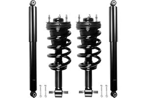 Peforway Front & Rear Struts Shock Absorbers Coil Spring Assembly Fit for Chevy Silverado 1500 GMC Sierra 1500 2007-2013 Replacement 4345074 139105 (Set of 4)