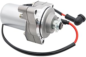 MAHOOMMAKH Starter Motor for 50cc 70cc 90cc 100cc 110cc 125cc 4 Stroke Quad Wheelers Tao Tao Go Karts Pit Bike - Electric ATV 3 Bolt Starter Motor with Line