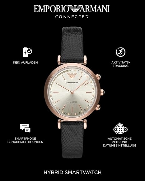 Emporio Armani Smartwatch para para Mujer con Correa en Cuero ...