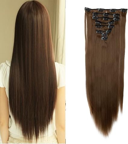 2 5 Days Delivery 8pcs 18 Clips 17 26 Inch Curly Straight Full