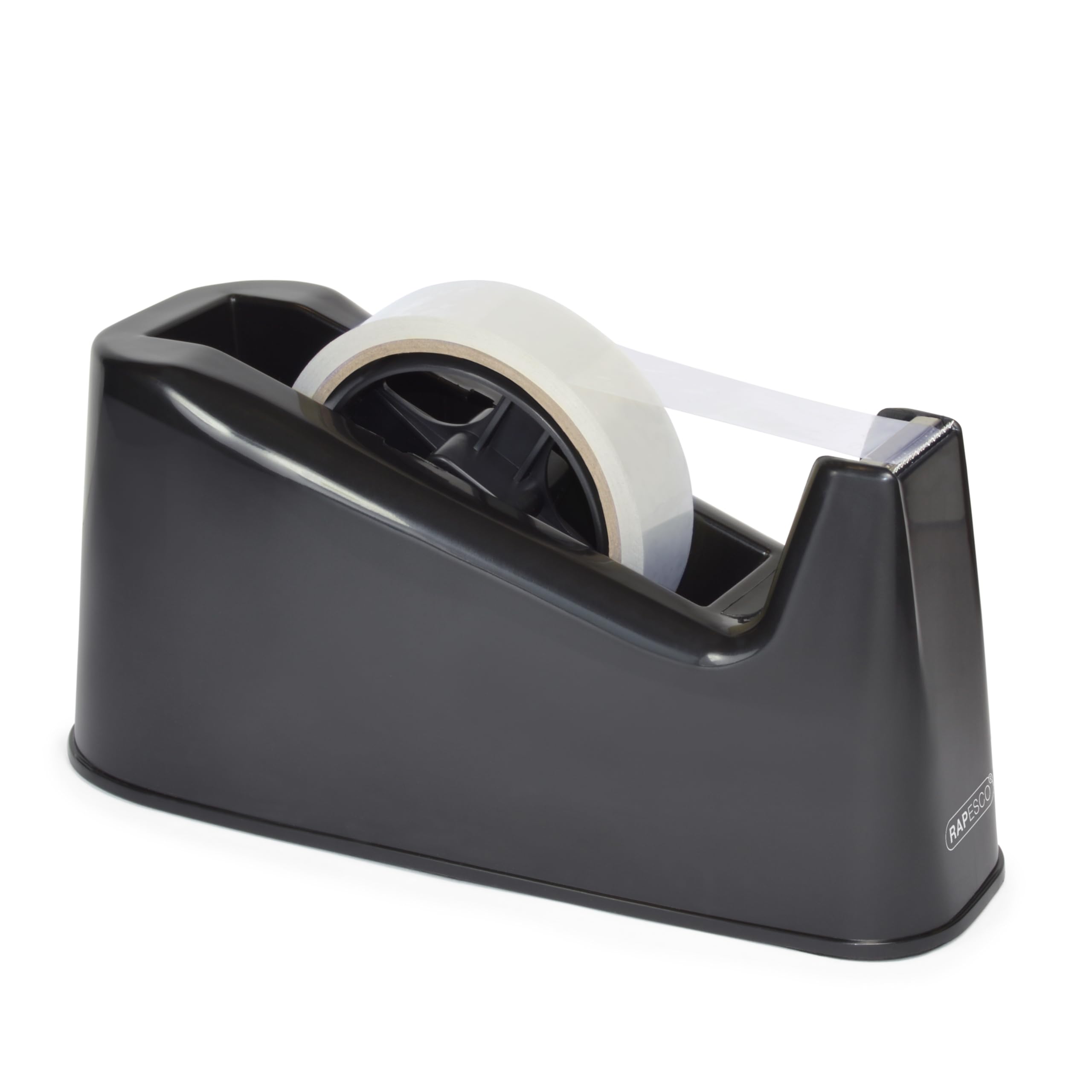 Rapesco RPTD500B Germ-Savvy Antibacterial, 500 Heavy Duty Tape Dispenser, Black