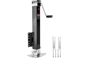 POPBULL 8000lbs Heavy Duty Trailer Jack, 30" Lift Swivel Bolt-on Trailer Jack with Adjustable Drop Leg for RVs, Utility Trailers, and Yachts