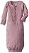 L'ovedbaby Unisex-Baby Organic Cotton Gown, Mauve, 0/3 Months