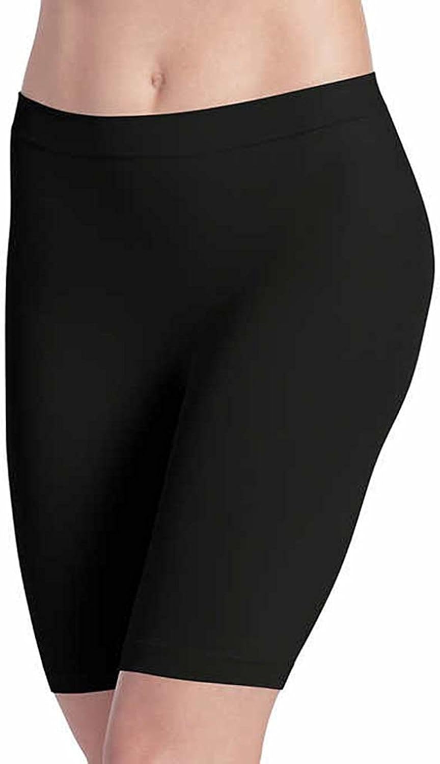 Jockey Ladies' Skimmies Slip Short Smooth Lightweight Mid-Length, 2 Pack (X-Large)Black - Light Nude at  Women’s Clothing store