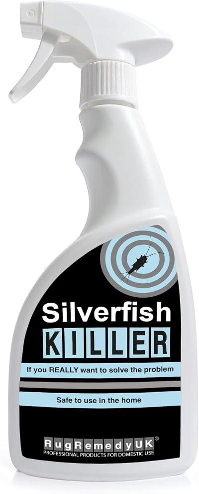 RugRemedyUK Silverfish Killer Spray 500ml – Instant Knockdown, 3 Months