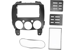 Car Radio Stereo Fascia Audio Panel Frame Replacement for MAZDA 2 Jinxiang DE Third Generation 2007‑2014