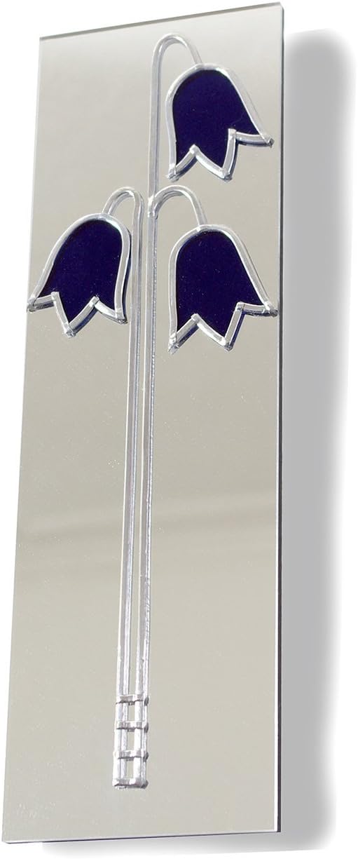 Hand Made Art Deco Neavou Style Harebell Bluebell Design Leaded Rectangular Wall Mirror