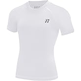Runhit Boys Compression Shirt Short Sleeve Youth Basketball Undershirt Kids Quick Dry Athletic Base Layer T-Shirt