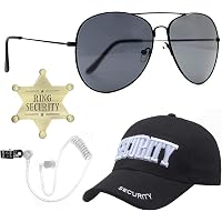 Set De 8 Accesorios Para Disfraz De Agente Secreto – Corbata, Gafas, Radio Falsa, Placa Y Soporte – Ideal Para Halloween Y Cosplay