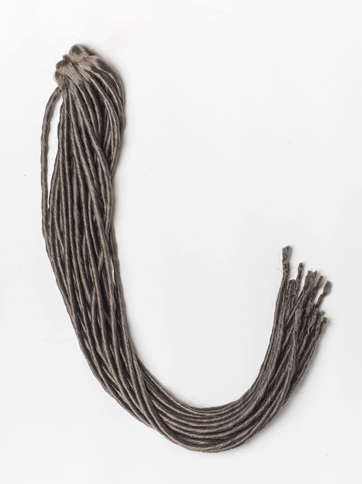 DreadLab - Soft Style Double Ended Synthetic Dreadlocks Twists 10 Pack (Dark Silver)