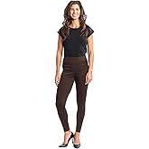 INTRO. Women’s Ponte Double Knit High Waisted Seam Front Leggings, Stretch, Slim Fit