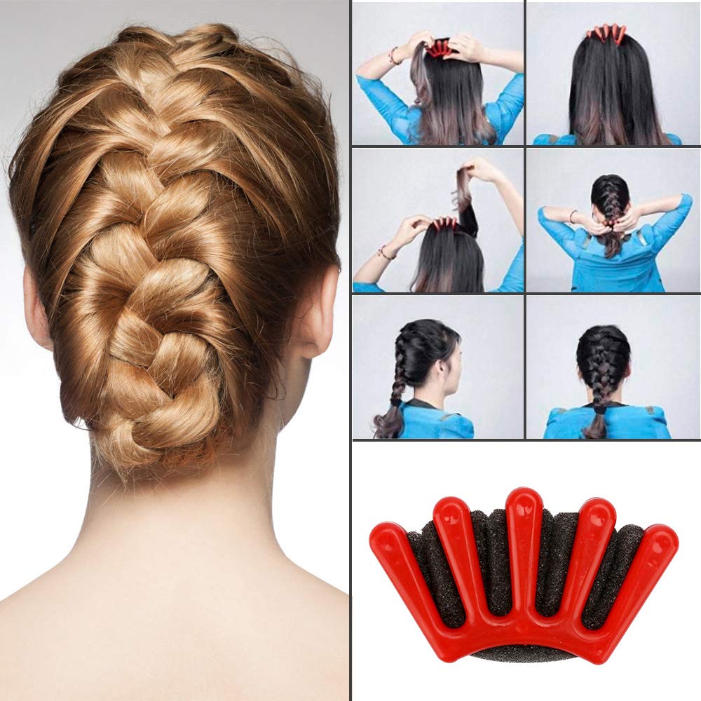 Winkeyes Hair Styling Set, Hair Design Styling Tools Accessories DIY Hair Accessories Hair Modelling Tool Kit Hairdresser Kit Set Magic Simple Fast Spiral Hair Braid Hair Braiding Tool, Set of 25: Beauty