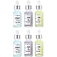 Valjean Labs Facial Serum, Combo Pack of Hydrate, Glow, and Firm | Supercharged, Targeted Skincare Ingredients | Paraben Free, Cruelty Free, Made in USA (1oz Bottles, 6 total)