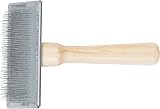 Ancol Heritage Wood Handle Soft Slicker Brush Large