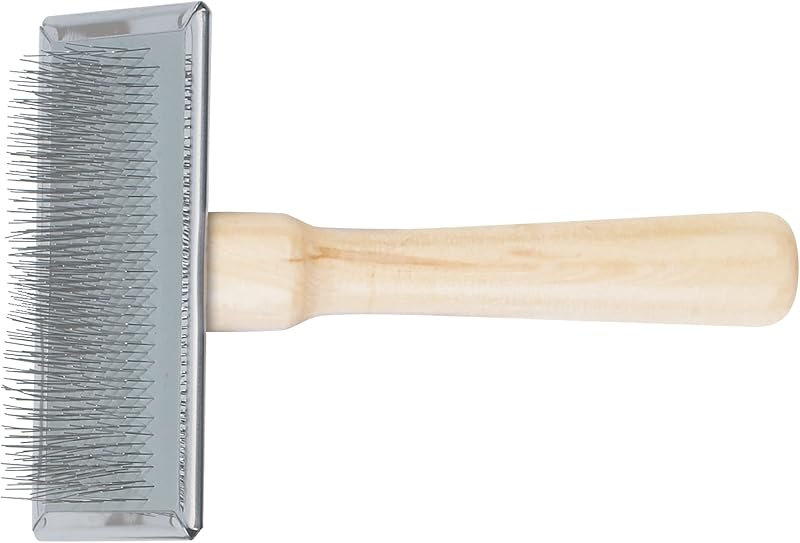 Ancol Heritage Wood Handle Soft Slicker Brush Large