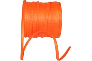 Reliant Ribbon 25124-058-01C Paper Raffia Ribbon, 1/4 Inch X 100 Yards, Orange