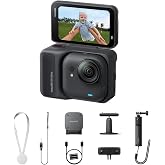 Insta360 GO Ultra Creator Bundle Midnight Black - Tiny Hands-Free 4K Cam, Lightweight &amp; Portable, Low Light, Mount Anywhere, FlowState Stabilization, 200 Min Battery Life, Waterproof to 33ft
