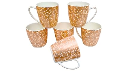 Buy Upc Set Of 6 Coffee Mugs New Modern Design Fine Bone China Ceramics Tableware Premium Light Tea Coffee Cups Set Of 6 Mugs In A Box 220ml Cup Online At Low Prices In